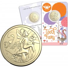AUSTRALIA 2025 . TWO 2 DOLLARS COIN . TOOTH FAIRY COIN ON CARD